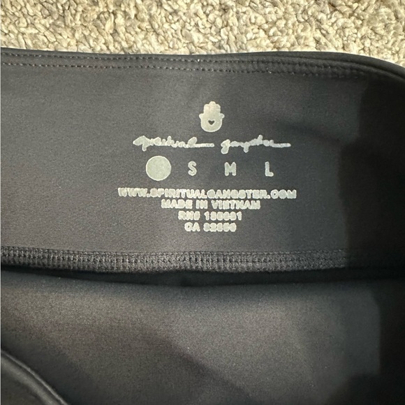 Spiritual Gangster Track Tight high rise-extra thick black XS compression thick - Picture 9 of 13